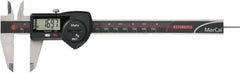 Mahr - 0 to 200mm Range, 0.01mm Resolution, IP67 Electronic Caliper - Stainless Steel with 50mm Jaws, SPC Output - Exact Tooling