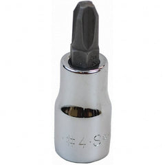 SK - Screwdriver & Drag Link Sockets - 3/8"DR #4 CHRM PHILLIPS SCRDRVR SCKT BIT - Exact Tooling