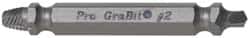 Alden - Bolt & Screw Extractor - 1/4, M6 Extractor for #8 to #10 Screw, 2" OAL - Exact Tooling
