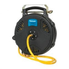 PRO-SOURCE - 50' Spring Retractable Hose Reel - 300 psi, Hose Included - Exact Tooling
