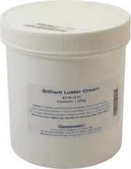 Made in USA - 1,000 g Polishing Compound - Use on Aluminum, Brass, Bronze, Chrome & Steel - Exact Tooling