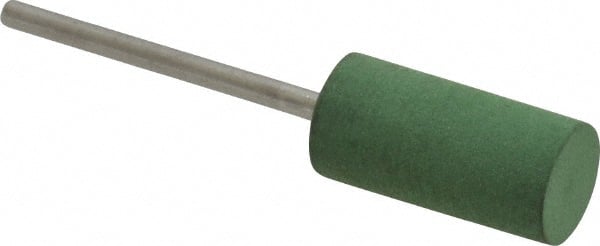 Value Collection - 10mm Max Diam x 20mm Long, Cylinder, Rubberized Point - Fine Grade, Ceramic, Mounted - Exact Tooling