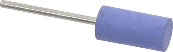 Value Collection - 10mm Max Diam x 20mm Long, Cylinder, Rubberized Point - Very Fine Grade, Ceramic, Mounted - Exact Tooling