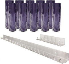 Aleco - 5' Door Width x 8' Door Height PVC Clear Smooth Strip Door Kit - Clear - Exact Tooling