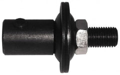 Value Collection - 2" Long x 1-1/4" Diam x 3/8-24 Thread Size Motor Arbor - 1/2" Max Wheel Width, Compatible with 5/16" Shaft Diam, 3/8" Hole Size - Exact Tooling