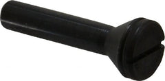 Value Collection - 1/4" Hole, Screw Lock Wheel Mandrel - 2" OAL, 1/4" Max Wheel Width, 3/8" Shank Diam - Exact Tooling