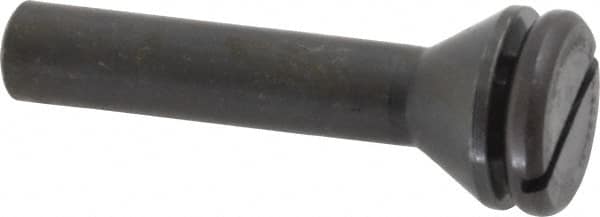 Value Collection - 3/8" Hole, Screw Lock Wheel Mandrel - 2" OAL, 1/4" Max Wheel Width, 3/8" Shank Diam - Exact Tooling