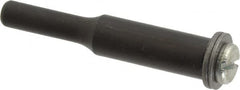 Value Collection - 3/16" Hole, Screw Lock Wheel Mandrel - 2" OAL, 1/2" Max Wheel Width, 1/4" Shank Diam - Exact Tooling