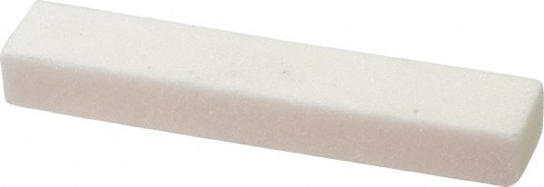 Norton - 60 Grit Aluminum Oxide Rectangular Dressing Stick - 4 x 1/2 x 3/4, Medium Grade, Vitrified Bond - Exact Tooling