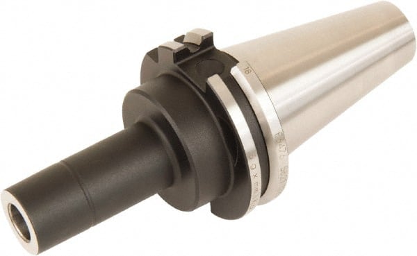 Seco - CAT40 Taper Shank 16mm Hole End Mill Holder/Adapter - 30mm Nose Diam, 110mm Projection, Through-Spindle & DIN Flange Coolant - Exact Tooling