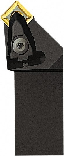 Seco - DSSN, Left Hand Cut, 45° Lead Angle, 32mm Shank Height x 32mm Shank Width, Negative Rake Indexable Turning Toolholder - 181.2mm OAL, SNMG 322 Insert Compatibility, Series Dual Clamp - Exact Tooling