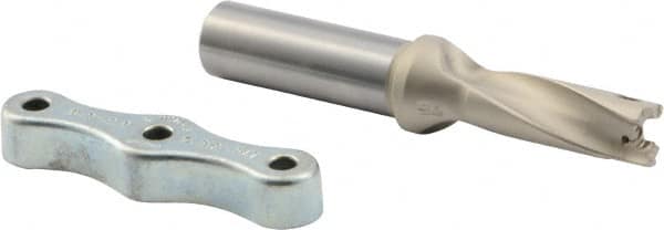 Iscar - 17/32 to 35/64" Diam, 3xD, 1.59" Max Depth, 5/8" Shank Diam, 4.19" OAL, Replaceable Tip Drill - IDI-SG, IDI-SK Insert, DCM Toolholder, Series ChamDrill - Exact Tooling