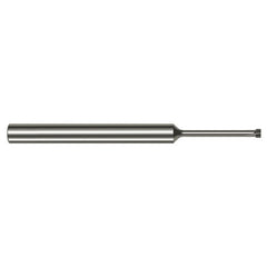 Back Deburring Mill - 0.0800″ Head Diameter × 0.3750″ (3/8″) Neck Length × 45° per side Carbide Back Deburring Mill, 5 Flutes - Exact Tooling