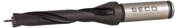 Seco - 15 to 15.99mm Diam, 5xD, 3.15" Max Depth, 5/8" Shank Diam, 3.555" Flute, 6.232" OAL, Replaceable Tip Drill - SD100 Insert, SD105 Toolholder, Series SD105 - Exact Tooling