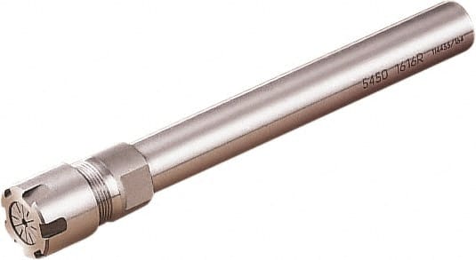 Seco - 0.019" to 0.196" Capacity, Straight Shank, ER08 Collet Chuck - 5.905" OAL, 12mm Shank Diam - Exact Tooling