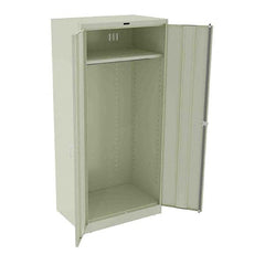 Tennsco - 1 Shelf Wardrobe Storage Cabinet - Steel, 36" Wide x 24" Deep x 78" High, Putty - Exact Tooling