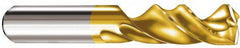 SGS - 14.00048mm 145° Spiral Flute Solid Carbide Screw Machine Drill Bit - Exact Tooling
