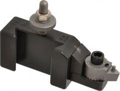Aloris - Series CXA, #20 Turning Tool Post Holder for Carbide Triangular Inserts - 13 to 18" Lathe Swing, 2" OAH, 1-3/8" Centerline Height - Exact Tooling
