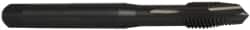OSG - M10x1.50 Metric Coarse, 3 Flute, Oxide Finish, Vanadium High Speed Steel Spiral Point Tap - Plug Chamfer, Right Hand Thread, 100mm OAL, 1-1/4" Thread Length, 0.381" Shank Diam, 6H Class of Fit, Series 259 - Exact Tooling