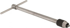 Starrett - 7/32 to 7/16" Tap Capacity, T Handle Tap Wrench - 10" Overall Length - Exact Tooling