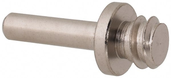 Weiler - 1/4" Max Diam, Abrasive Disc Mandrel - For Abrasive Discs - Exact Tooling
