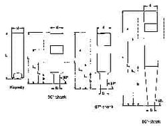 Seco - Minimaster 1" 87° Shank Milling Tip Insert Holder & Shank - 0.598" Neck Diam, 115.06mm OAL, Steel MM16 Tool Holder - Exact Tooling