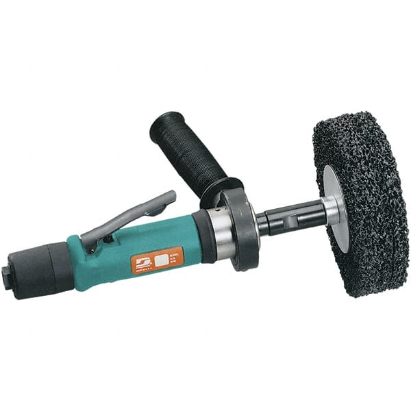 Dynabrade - 0.7 hp, 3,400 RPM Finishing Sander - 34.5 CFM Air Consumption, 6.21 bar Air Pressure, 1/4 NPT Inlet - Exact Tooling