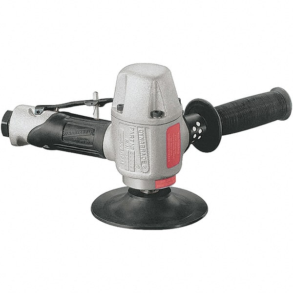 Dynabrade - 4-1/2 to 5" Disc, 8,500 RPM, Pneumatic Handheld Disc Sander - 32 CFM, 1/2 NPT Inlet, 1.2 hp, 90 psi - Exact Tooling