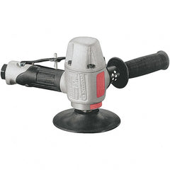 Dynabrade - 4-1/2 to 5" Disc, 8,500 RPM, Pneumatic Handheld Disc Sander - 32 CFM, 1/2 NPT Inlet, 1.2 hp, 90 psi - Exact Tooling