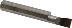 Accupro - 0.32" Min Bore Diam, 3/4" Max Bore Depth, 3/8 Shank Diam, Corner Radius Boring Bar - 0.005 to 0.008" Corner Radius, Right Hand Cut, Solid Carbide, Bright Finish - Exact Tooling