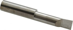 Accupro - 0.36" Min Bore Diam, 1-1/4" Max Bore Depth, 3/8 Shank Diam, Corner Radius Boring Bar - 0.005 to 0.008" Corner Radius, Right Hand Cut, Solid Carbide, Bright Finish - Exact Tooling