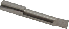Accupro - 0.36" Min Bore Diam, 1.6" Max Bore Depth, 3/8 Shank Diam, Corner Radius Boring Bar - 0.005 to 0.008" Corner Radius, Right Hand Cut, Solid Carbide, Bright Finish - Exact Tooling