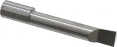 Accupro - 0.36" Min Bore Diam, 1.8" Max Bore Depth, 3/8 Shank Diam, Corner Radius Boring Bar - 0.005 to 0.008" Corner Radius, Right Hand Cut, Solid Carbide, Bright Finish - Exact Tooling