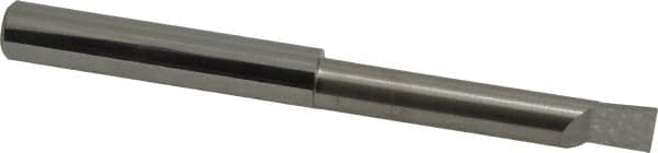 Accupro - 0.36" Min Bore Diam, 2" Max Bore Depth, 3/8 Shank Diam, Corner Radius Boring Bar - 0.005 to 0.008" Corner Radius, Right Hand Cut, Solid Carbide, Bright Finish - Exact Tooling
