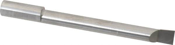 Accupro - 0.36" Min Bore Diam, 3" Max Bore Depth, 3/8 Shank Diam, Corner Radius Boring Bar - 0.005 to 0.008" Corner Radius, Right Hand Cut, Solid Carbide, Bright Finish - Exact Tooling