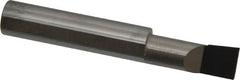 Accupro - 0.36" Min Bore Diam, 0.9" Max Bore Depth, 3/8 Shank Diam, Corner Radius Boring Bar - 0.005 to 0.008" Corner Radius, Right Hand Cut, Solid Carbide, Bright Finish - Exact Tooling