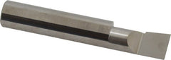 Accupro - 0.49" Min Bore Diam, 1" Max Bore Depth, 1/2 Shank Diam, Corner Radius Boring Bar - 0.005 to 0.008" Corner Radius, Right Hand Cut, Solid Carbide, Bright Finish - Exact Tooling