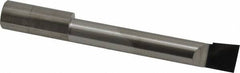 Accupro - 0.49" Min Bore Diam, 2-3/4" Max Bore Depth, 1/2 Shank Diam, Corner Radius Boring Bar - 0.005 to 0.008" Corner Radius, Right Hand Cut, Solid Carbide, Bright Finish - Exact Tooling
