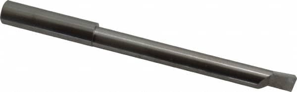 Accupro - 0.49" Min Bore Diam, 4" Max Bore Depth, 1/2 Shank Diam, Corner Radius Boring Bar - 0.005 to 0.008" Corner Radius, Right Hand Cut, Solid Carbide, Bright Finish - Exact Tooling