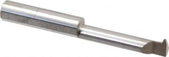 Accupro - 1-1/4" Cutting Depth, 12 Max TPI, 0.29" Diam, Acme Internal Thread, Solid Carbide, Single Point Threading Tool - Bright Finish, 2-1/2" OAL, 5/16" Shank Diam, 0.07" Projection from Edge, 29° Profile Angle - Exact Tooling
