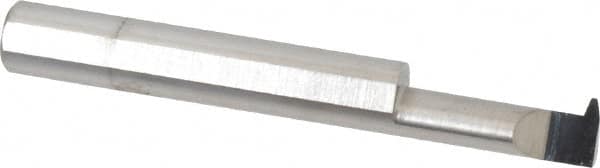 Accupro - 3/4" Cutting Depth, 12 Max TPI, 0.29" Diam, Acme Internal Thread, Solid Carbide, Single Point Threading Tool - Bright Finish, 2-1/2" OAL, 5/16" Shank Diam, 0.07" Projection from Edge, 29° Profile Angle - Exact Tooling