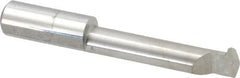 Accupro - 1-1/2" Cutting Depth, 10 Max TPI, 0.36" Diam, Acme Internal Thread, Solid Carbide, Single Point Threading Tool - Bright Finish, 2-1/2" OAL, 3/8" Shank Diam, 0.085" Projection from Edge, 29° Profile Angle - Exact Tooling