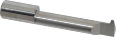 Accupro - 2" Cutting Depth, 5 Max TPI, 0.49" Diam, Acme Internal Thread, Solid Carbide, Single Point Threading Tool - Bright Finish, 3" OAL, 1/2" Shank Diam, 0.13" Projection from Edge, 29° Profile Angle - Exact Tooling