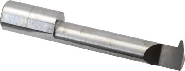 Accupro - 2" Cutting Depth, 8 Max TPI, 0.49" Diam, Acme Internal Thread, Solid Carbide, Single Point Threading Tool - Bright Finish, 3" OAL, 1/2" Shank Diam, 0.12" Projection from Edge, 29° Profile Angle - Exact Tooling