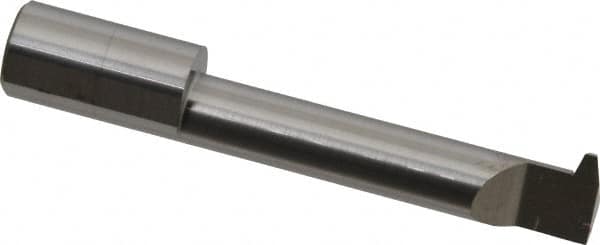 Accupro - 2" Cutting Depth, 6 Max TPI, 0.49" Diam, Acme Internal Thread, Solid Carbide, Single Point Threading Tool - Bright Finish, 3" OAL, 1/2" Shank Diam, 0.12" Projection from Edge, 29° Profile Angle - Exact Tooling