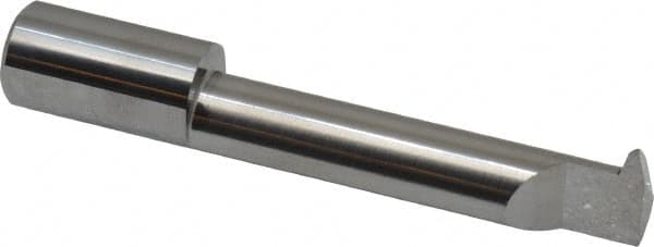 Accupro - 2" Cutting Depth, 8 Max TPI, 0.49" Diam, Acme Internal Thread, Solid Carbide, Single Point Threading Tool - Bright Finish, 3" OAL, 1/2" Shank Diam, 0.12" Projection from Edge, 29° Profile Angle - Exact Tooling