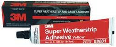 3M - 5 oz Weatherstrip Adhesive - Yellow, -20 to 300°F - Exact Tooling