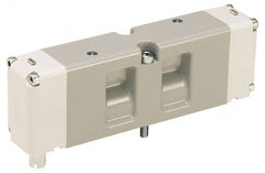 Parker - Double Solenoid, 2 Position, Aluminum Solenoid Valve - Normally Open Through Ports 1 & 2, 145 Max PSI, Buna-N Seal - Exact Tooling