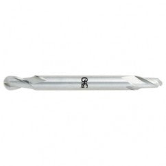 3/32" Dia. - 2" OAL - Bright HSS Co-Center Cut SE EM - 2 FL - Exact Tooling