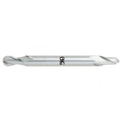 1/8" Dia. - 2" OAL - Bright HSS Co-Center Cut SE EM - 2 FL - Exact Tooling